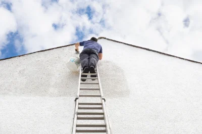 Peinture extérieure à la Haye-d'Ectot — façades et ravalement